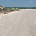 Complete stabilized base exceeding project minimum compaction specifications.