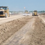Establish finish grade after compaction within two hours.