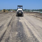 Finished grade profiling creates blue topping of subgrade.