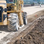 Tilling of subgrade to a uniform depth.